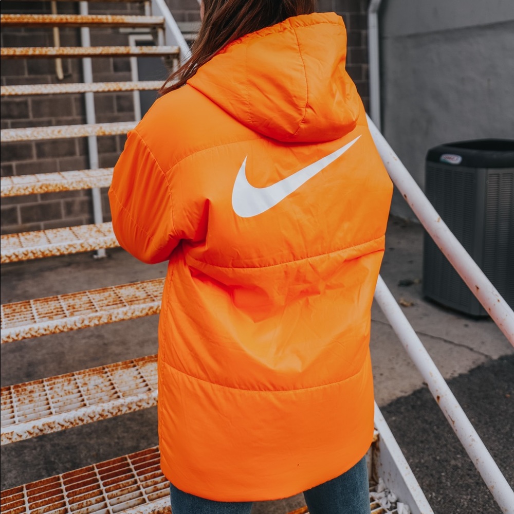 Nike Orange Reversible Parka